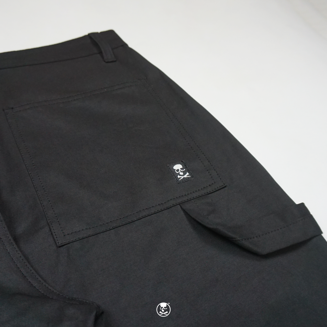DETERMINED Baggy Carpenter Pants Bc.STONE Black Celana Panjang Pria - Gambar 5