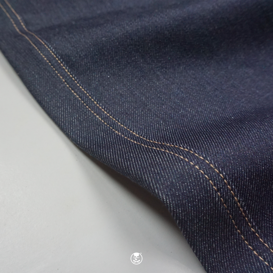 DETERMINED Baggy Carpenter Pants METAL RAW DENIM Blue Black Celana Panjang Pria - Gambar 4